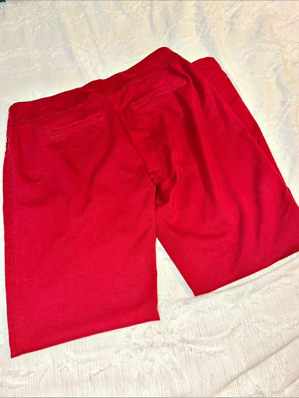 Croft & Barrow women’s Flat Front pants in Red Size 8 Like New - Picture 2 of 4